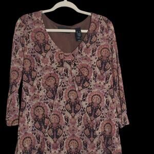 Access Elegant Pink Patterned Women's Top